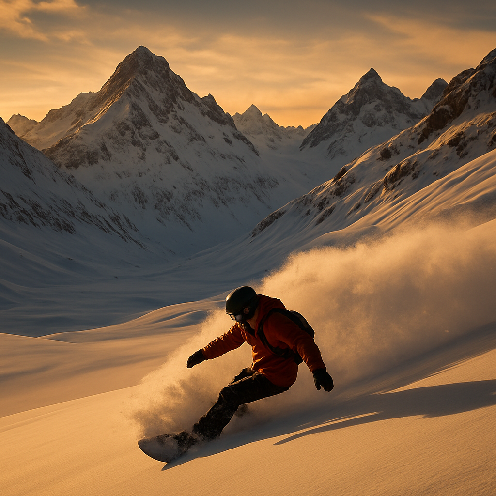 Snowboard freeride: libertad en la nieve
